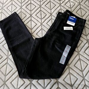 Old Navy. High rise and straight leg black jeans. Size 8